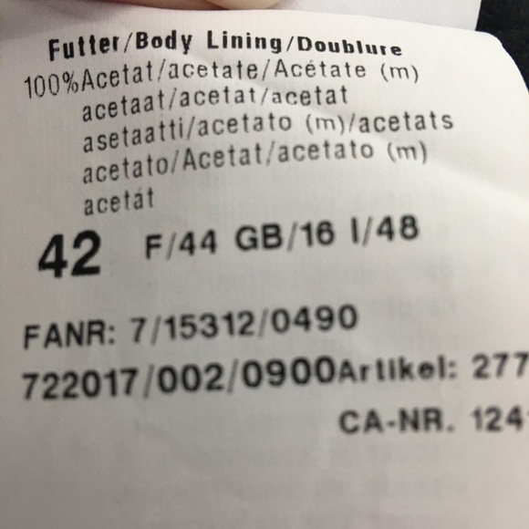 Black Wool Trousers BASLER Size US12 - Picture 8 of 8